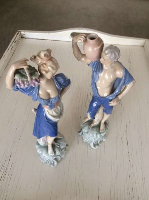 Male & Female Porcelain figurines