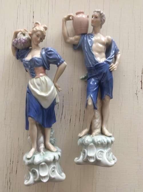 Male & Female Porcelain figurines