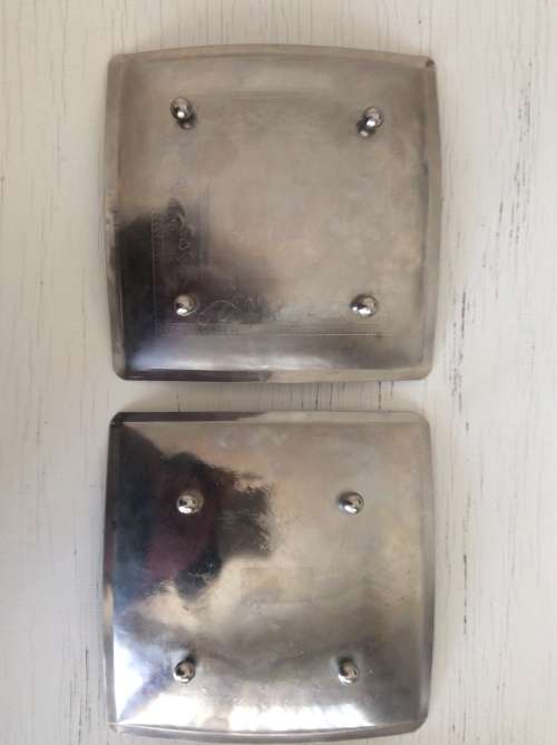 2 silver plated trivets
