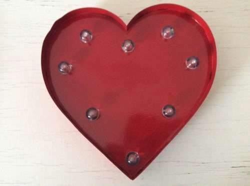 Red Heart Fairy light