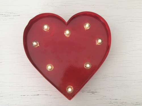 Red Heart Fairy light