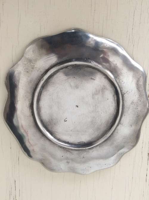 Pewter Flower Plate