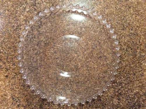 Vintage Glass Plate -  unique design