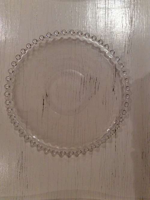 Vintage Glass Plate -  unique design