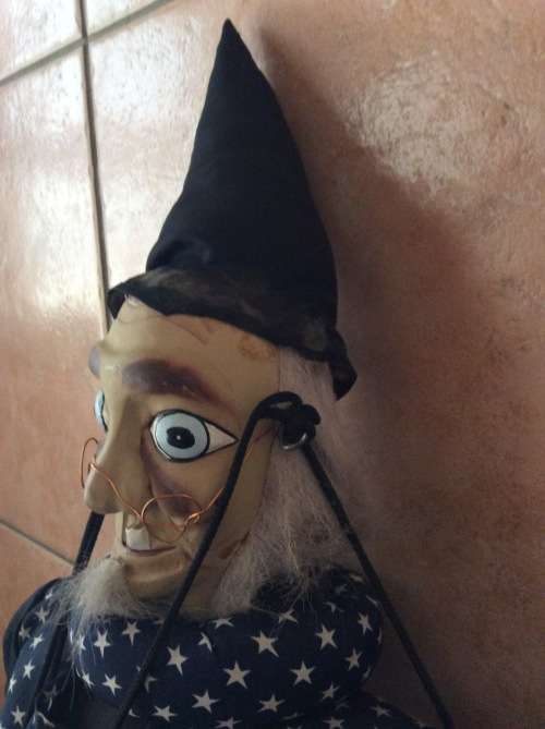 Wizard Marionette Puppet - a Story Telling Prop or Toddler Room Decoration