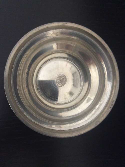 Antique Vintage Pewter Cup with Hunting Scenes Frieling-Zinn Germany