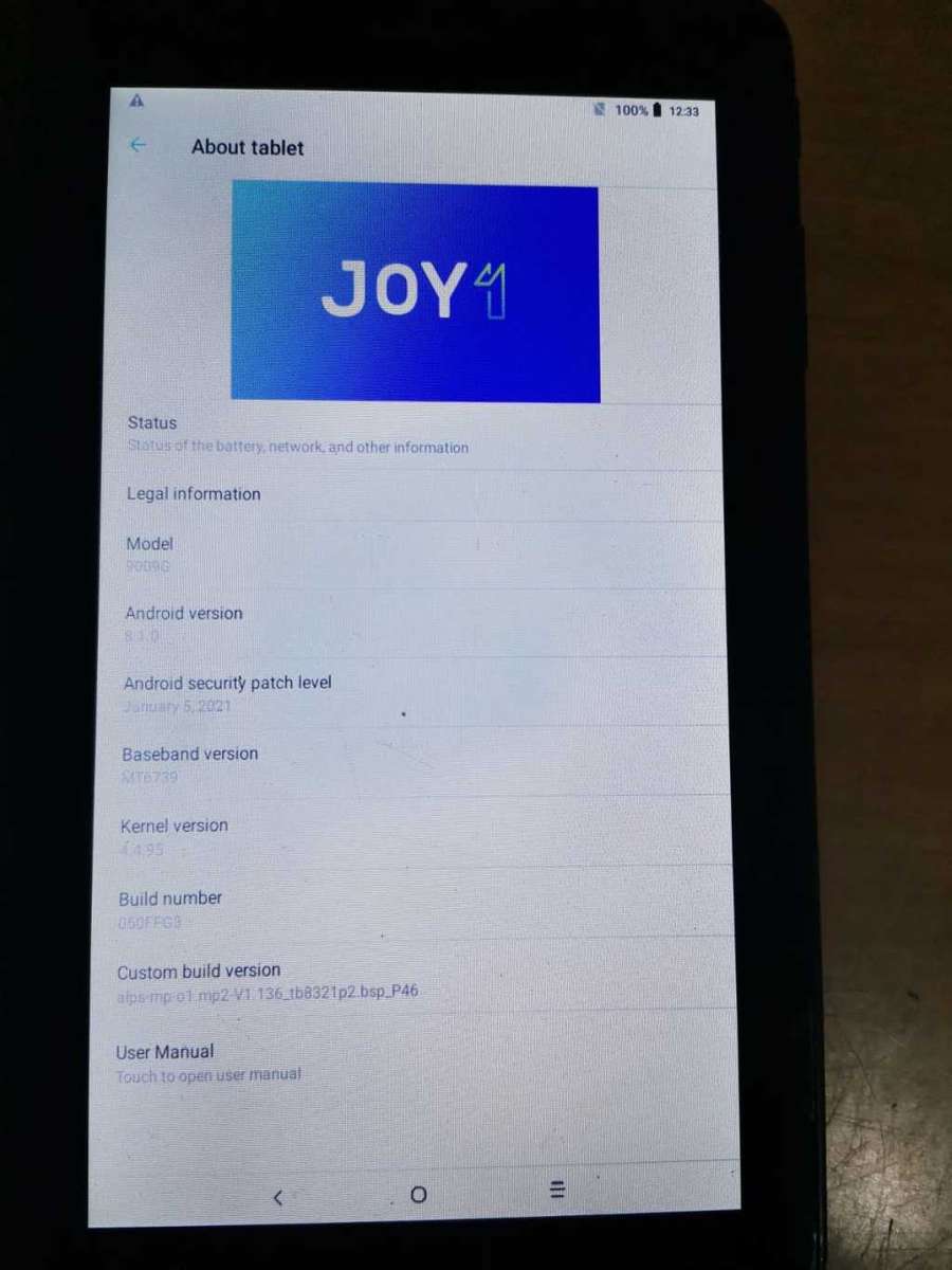 Alcatel TABLET 7`  * Model: 9009G *