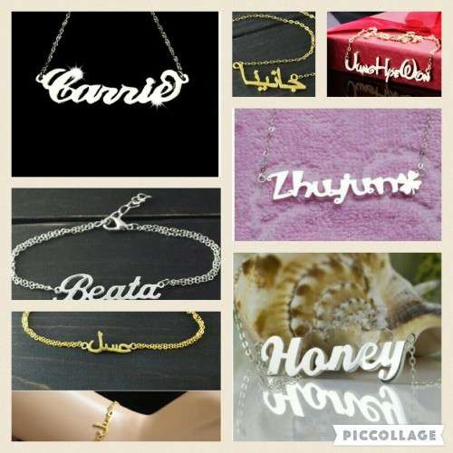 Personalised  Name Necklaces in Sterling Silver