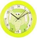 GREEN ELEPHANT  - Children's Bedroom Wall Clock