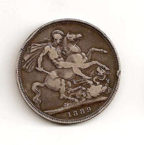 United Kingdom - 1889 Crown (Victoria) - SILVER