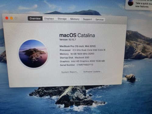 Macbook Pro 13inch 2012