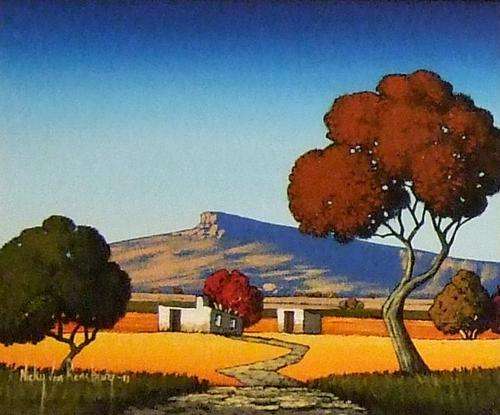 Little House.Original Painting by Nicky van Rensburg.400x400mm