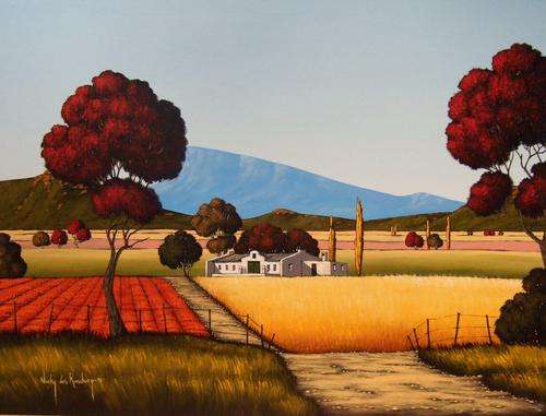 Late Afternoon.Original Painting by Nicky van Rensburg.1000x750mm!!!