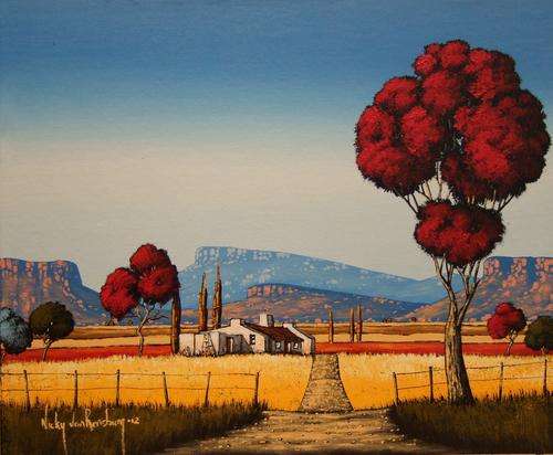 Landscape.Original Painting by Nicky van Rensburg.450x550mm!!!