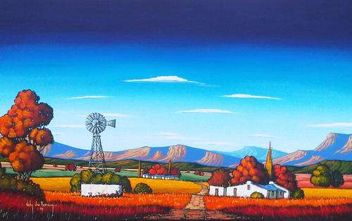 Original painting by Nicky van Rensburg - BIG PAINTING - Landscape - 1200 x 760