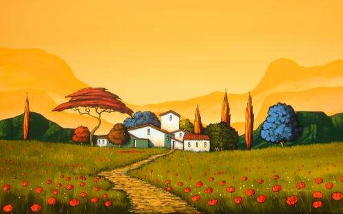 Original painting by Nicky van Rensburg.BIG PAINTING!1200x760!