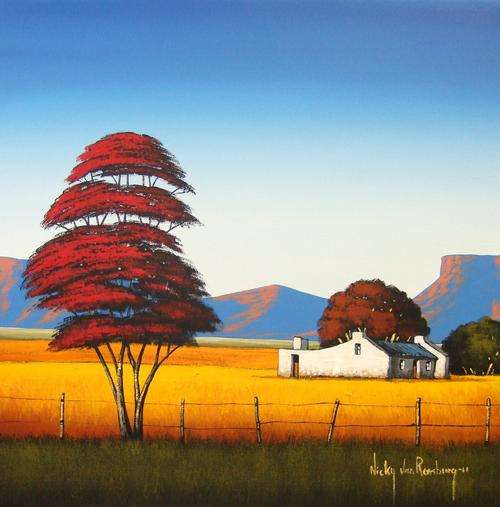 Bright as Day.Original Painting by Nicky van Rensburg.510x510mm