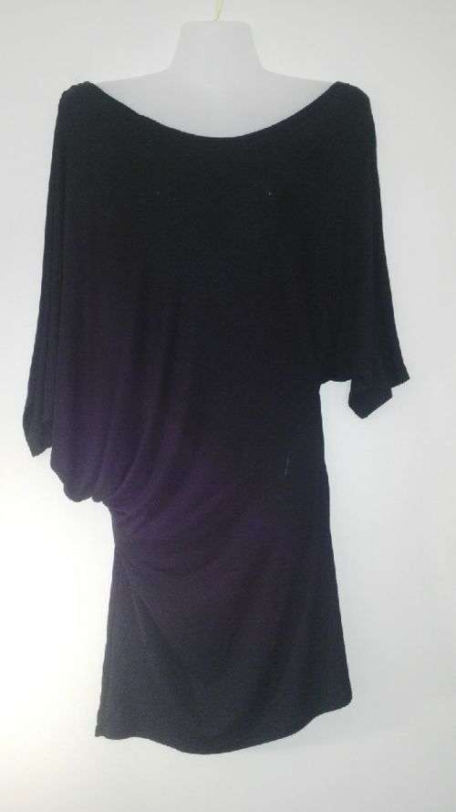 Flattering off the Shoulder Black Batwinged top Size 12