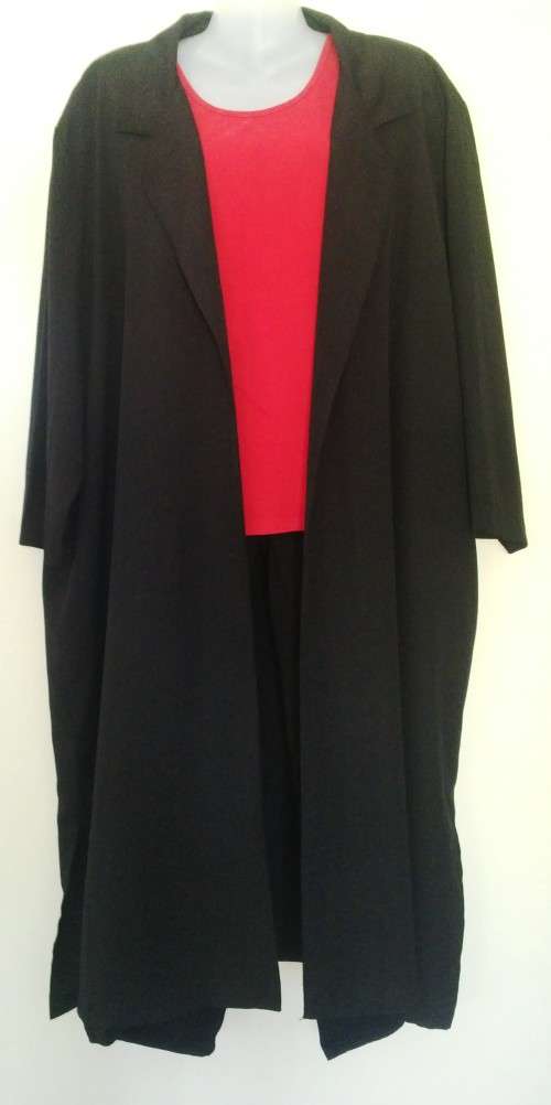 Black Full length Shirt Coat by Foschini Plus Size 28