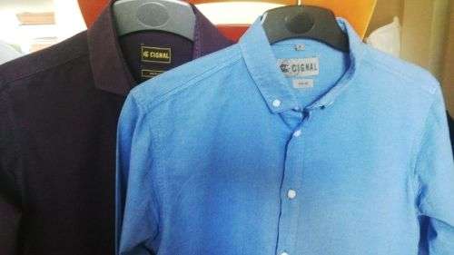 2 Men's Long Sleeve Shirts by Cignal Size Medium
