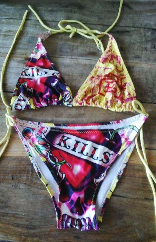 #Summer Halterneck Bikini By Ed Hardy Size Small
