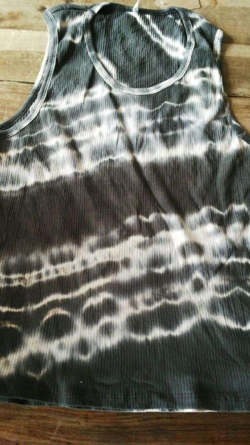 Mens Tie Dye Hippy Vests in blue/ purple and other colours, Size Medium, 4 available