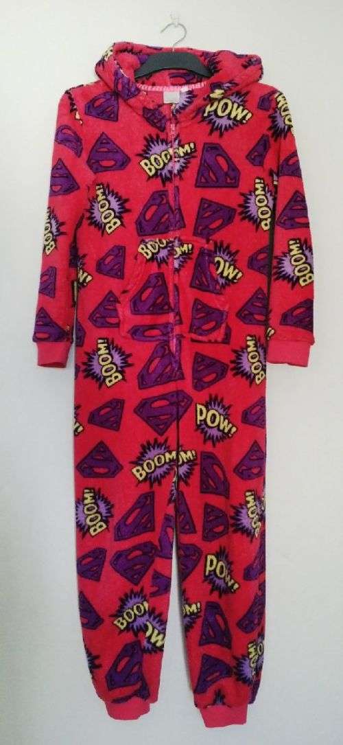 Girls Super Cozy and warm Super Girl Onsie Size 11-12