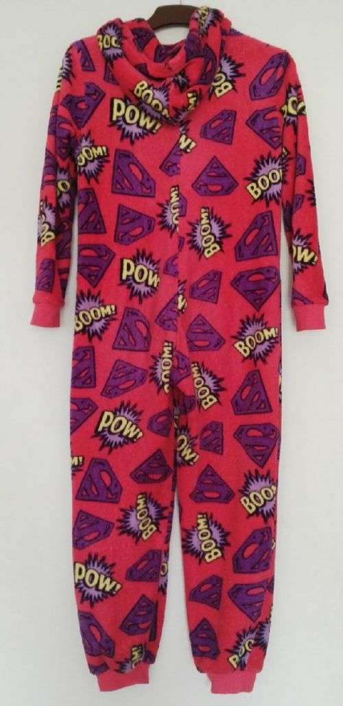 Girls Super Cozy and warm Super Girl Onsie Size 11-12
