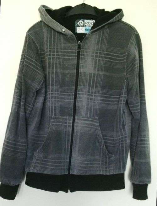 Grey Warm Fleece Lined Hoodie by Red Size Medium