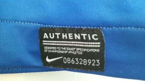 Mens Blue and White Nike T shirt Size Large