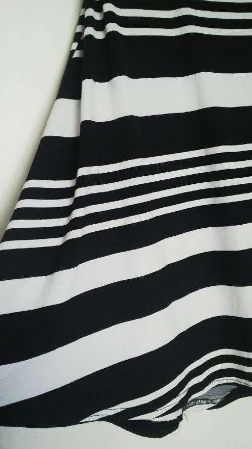 Black and white striped skirt by Image Size 32