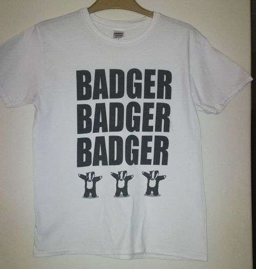 Badger, Badger, Badger T shirt Size Medium