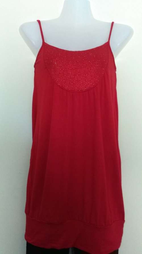 Red Strappy Dress / Top by Kelso Size 10