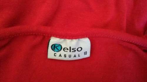 Red Strappy Dress / Top by Kelso Size 10