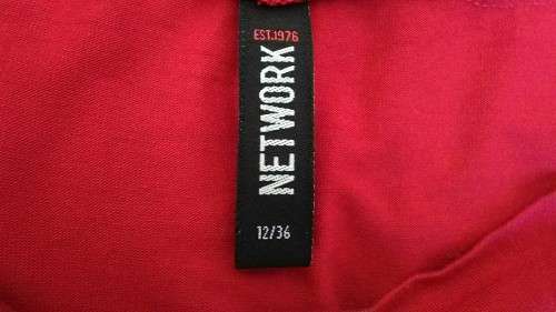 Red Scoop Neck Dress Size 12