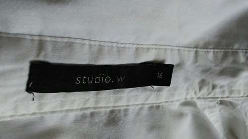 White Fitted Shirt by Woolworths size 16