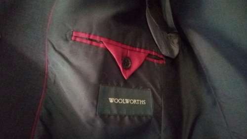 Mens Brown Suit Jacket By Woolworths size 38 Reg