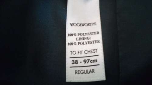 Mens Brown Suit Jacket By Woolworths size 38 Reg