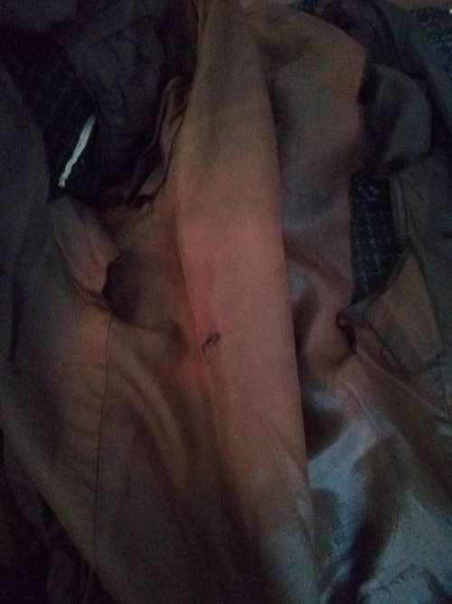 ***Coat Sale*** Blue Tweed Bomber Jacket Size 9