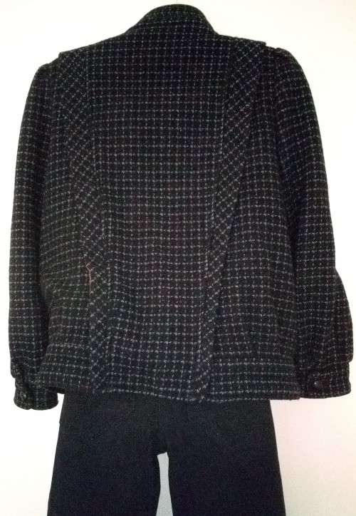 ***Coat Sale*** Blue Tweed Bomber Jacket Size 9