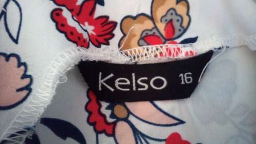 Flowered Dress By Kelso Size 16