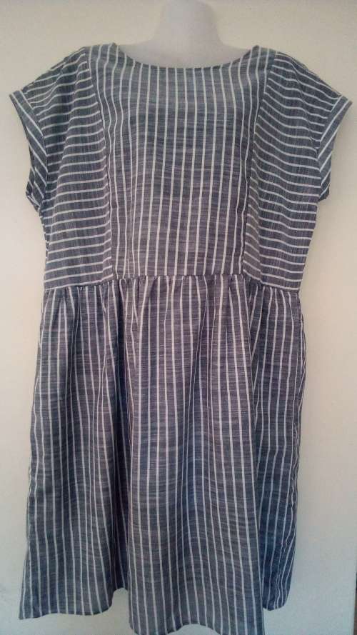 Blue and White Dress by Penny C Size 16