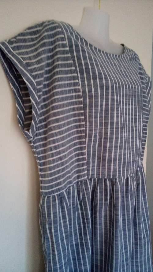 Blue and White Dress by Penny C Size 16