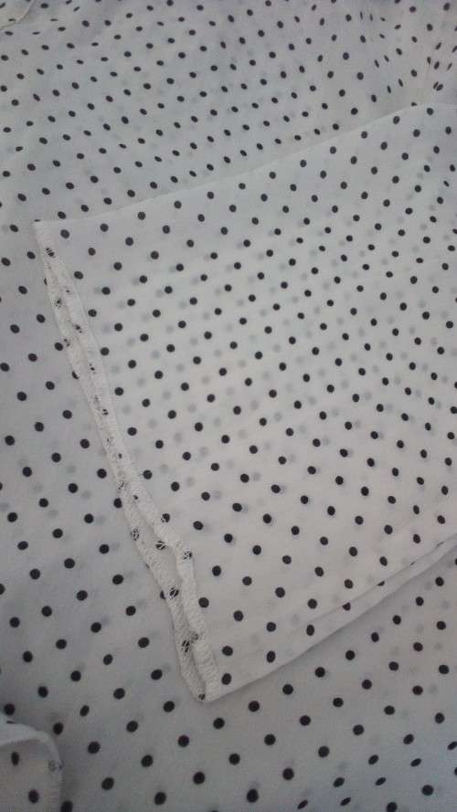 White Polkadot Shirt by Kelso Smart, Office, Career Wear, Size Medium