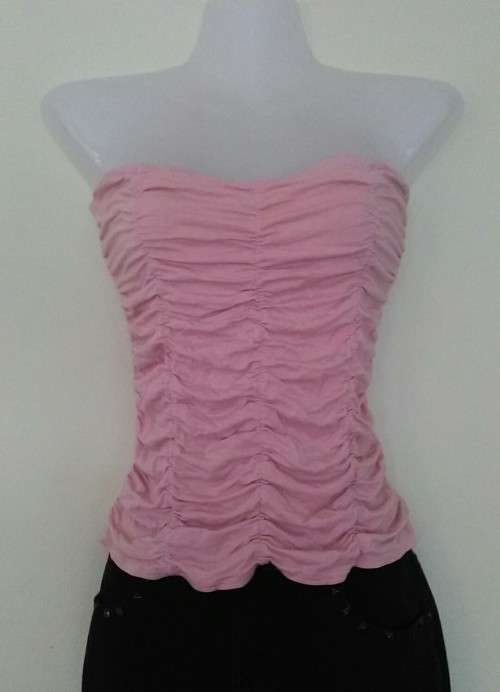 Pink Strapless Top Size Medium