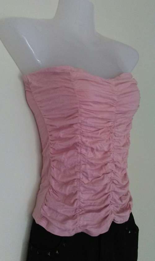 Pink Strapless Top Size Medium
