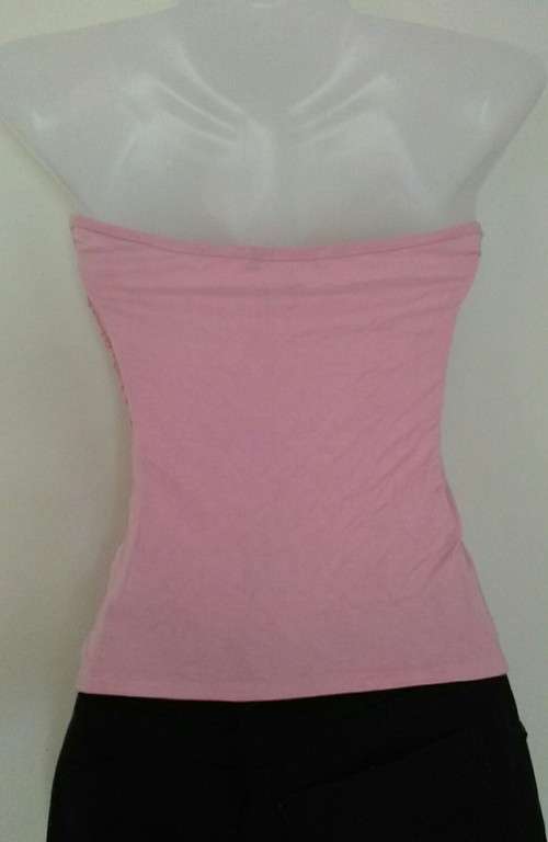 Pink Strapless Top Size Medium