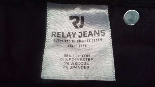 Mens Black Relay Skinny Jeans Size 38