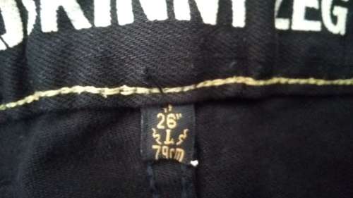 Girls Black  Skinny Jeans Size 26 by Relay