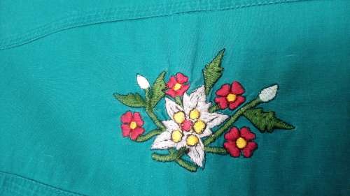 Turquoise Denim Shirt Size 40